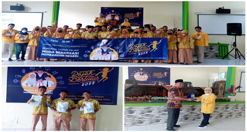 Siswa MAN 2 Bandar Lampung Ikuti Webinar Pajak Bertutur oleh KPP Pratama Bandar Lampung Satu