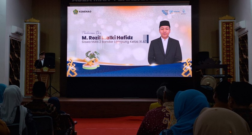 Siswa MAN 2 Bandar Lampung Pimpin Doa Pembukaan OMI Tingkat Provinsi Lampung 2026