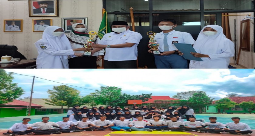 Ekskul Paskibra MAN 2 Bandar Lampung Raih Juara 1 dan 3 Lomba Paskibra AIC 2022 Tingkat Provinsi Lampung